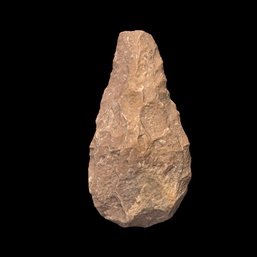 handaxe with broken tip handaxe with broken tip